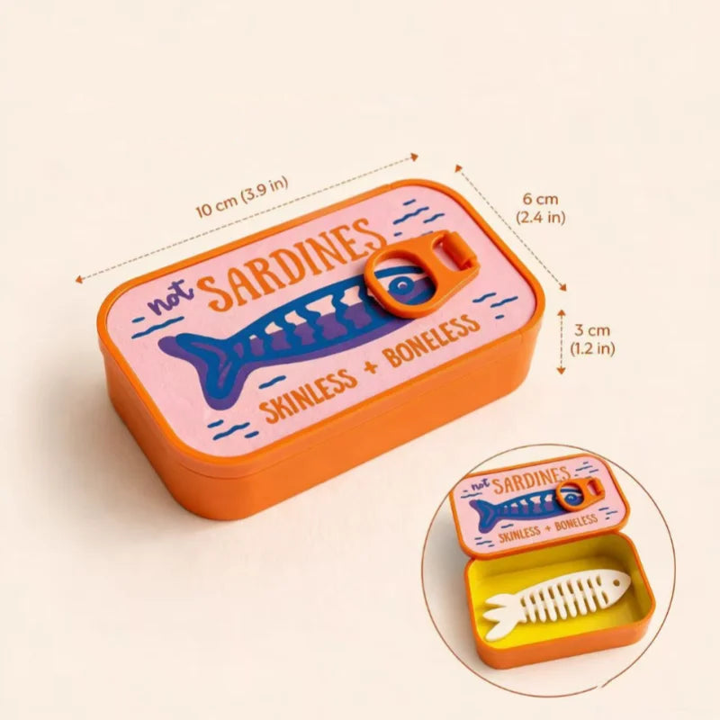 Mini-Aufbewahrungsbox im Sardinendosen-Design