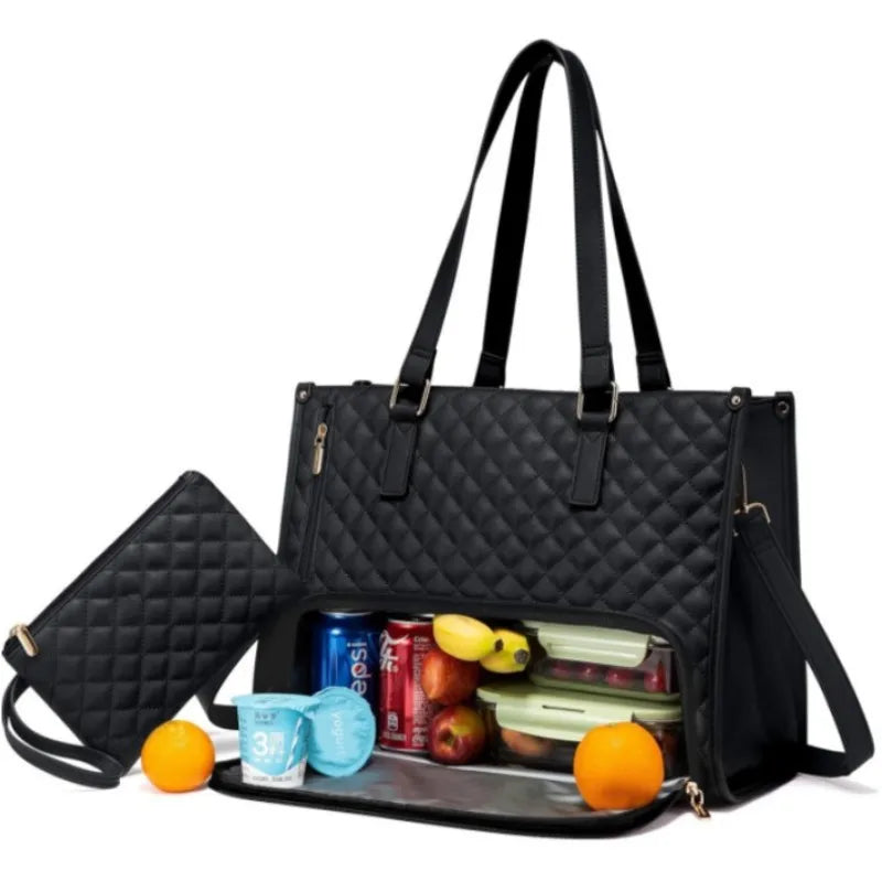 2-in-1 Laptoptasche mit isoliertem Lunchfach