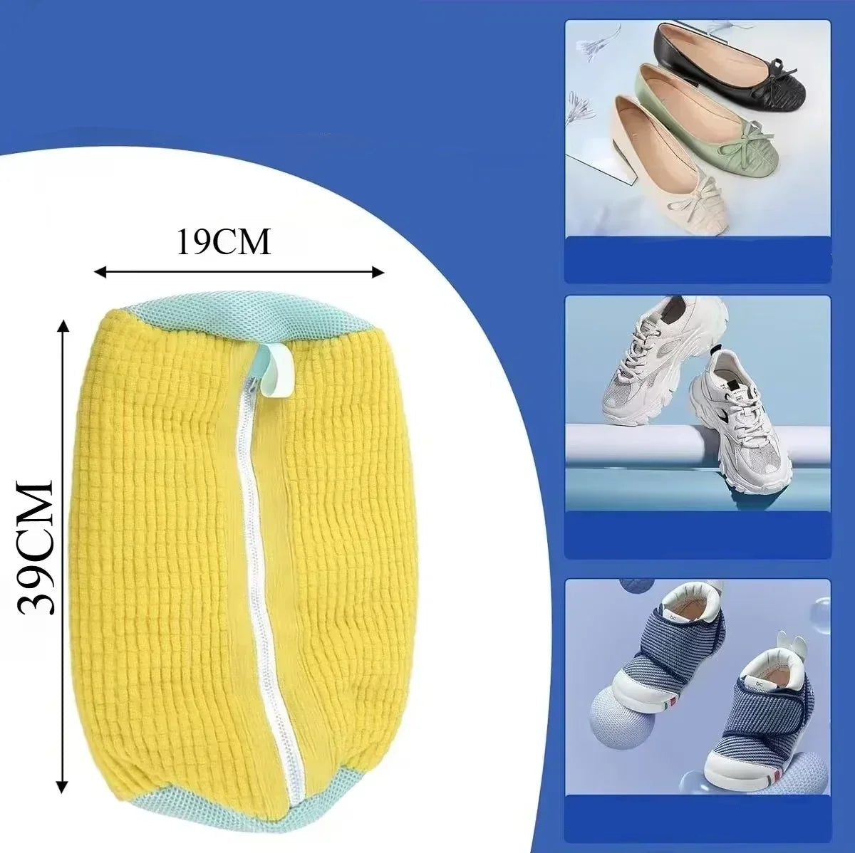 Gepolsterter Schuh-Waschbeutel für die Waschmaschine