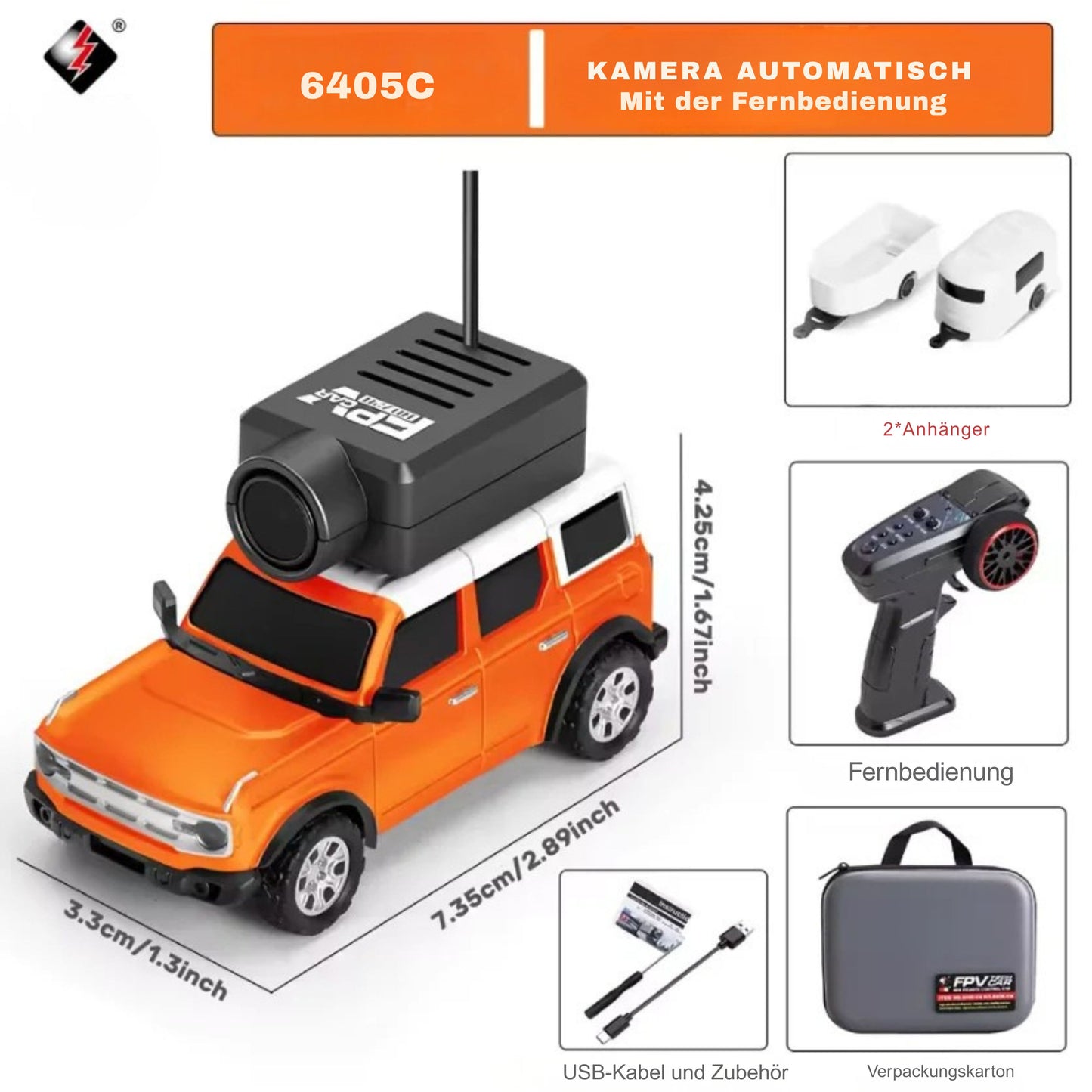 FahrBlick FPV RC-Auto mit WLAN-Kamera