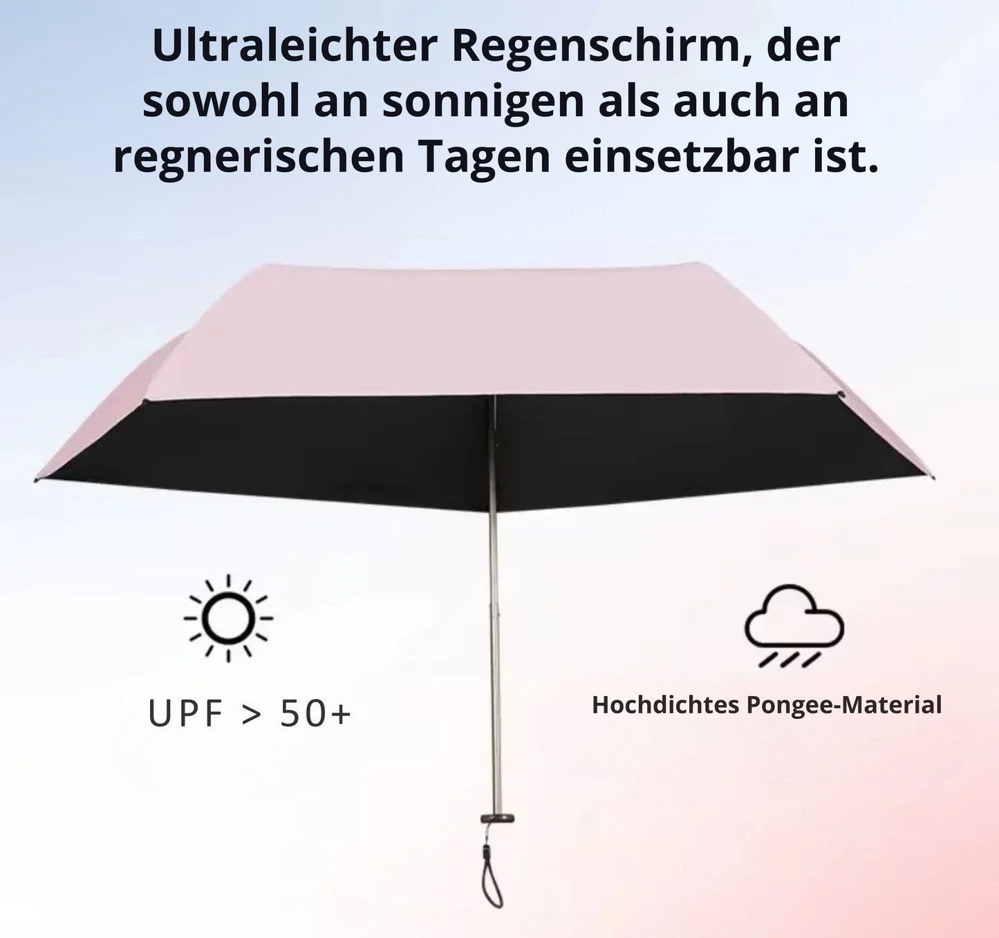 FederSchirm Reise-Regenschirm