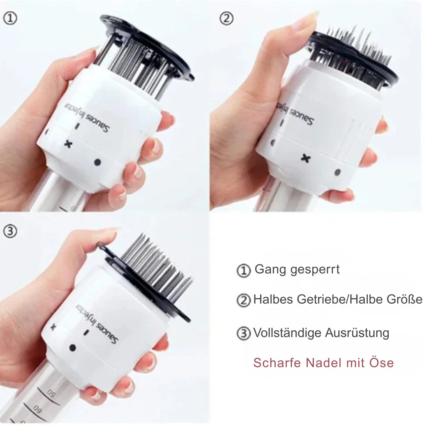 GeschmackProfi 2-in-1 Fleischzartmacher & Marinadenspritze