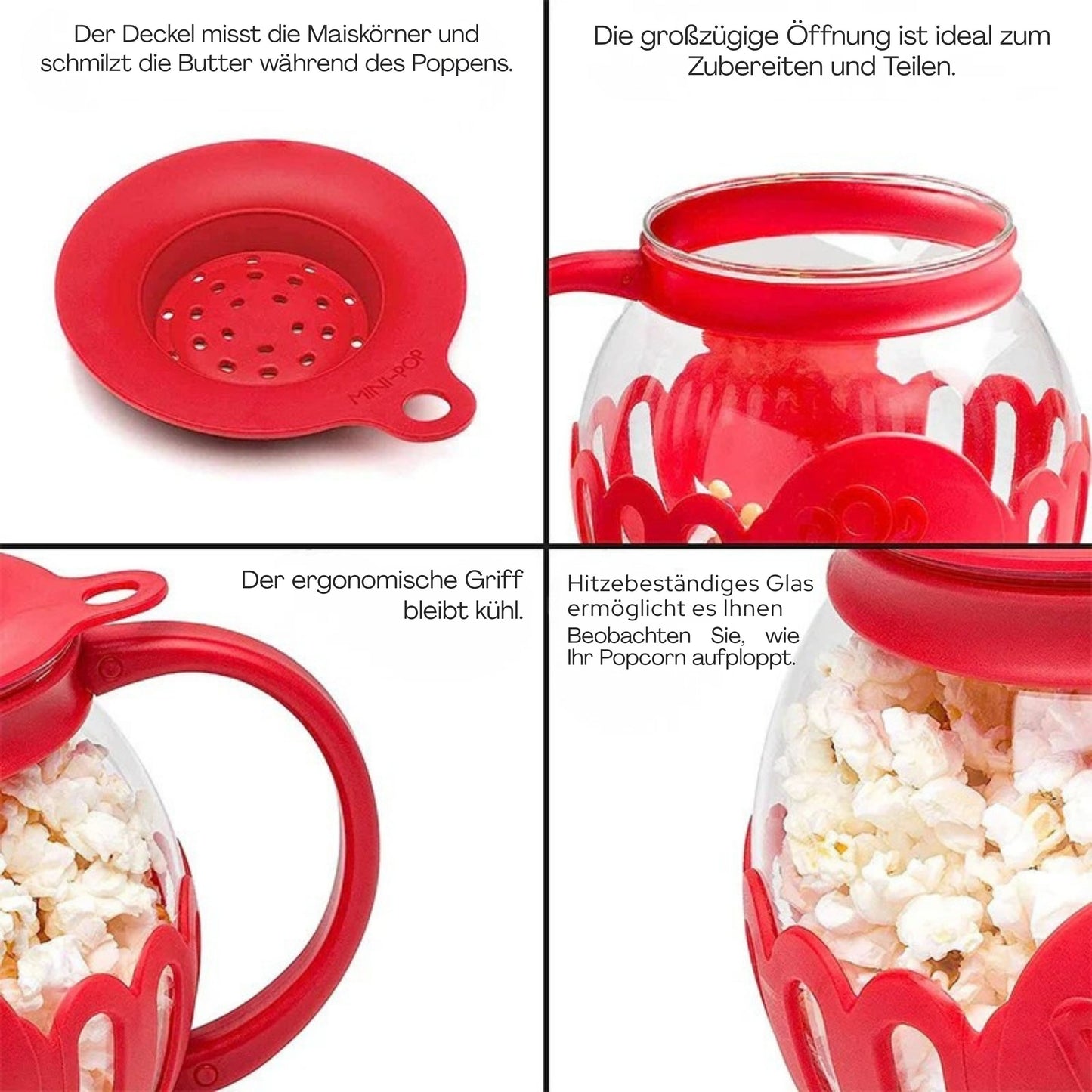 PopZauber - Popcorn Glasmaschine