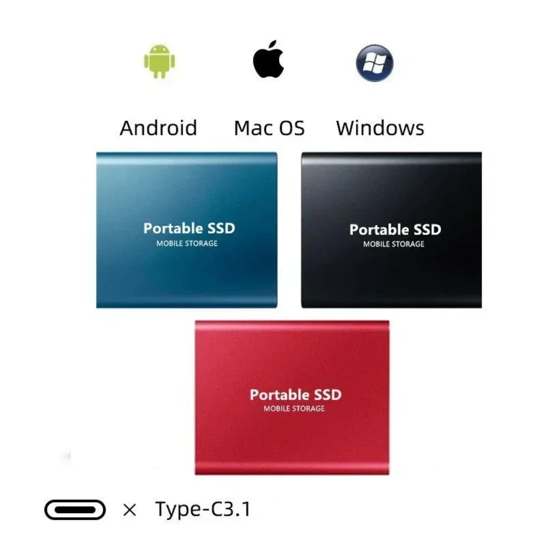 Externe SSD Festplatte mit USB-C