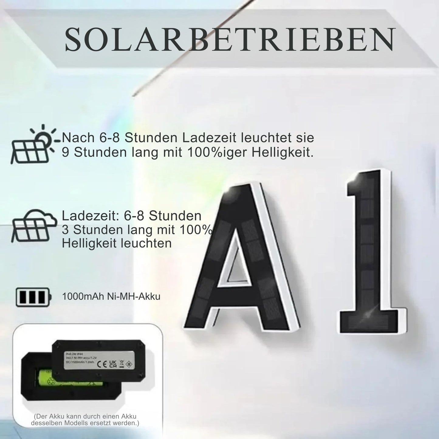 SolarHaus LED-Hausnummer