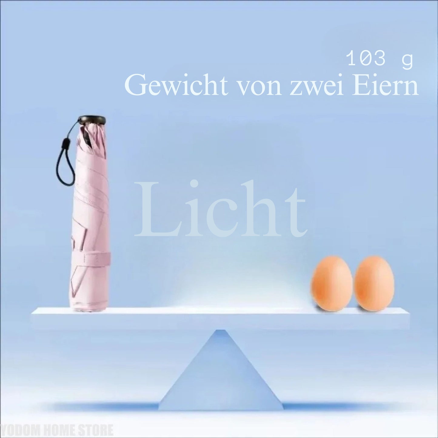 FederSchirm Reise-Regenschirm