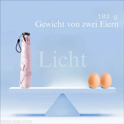 FederSchirm Reise-Regenschirm