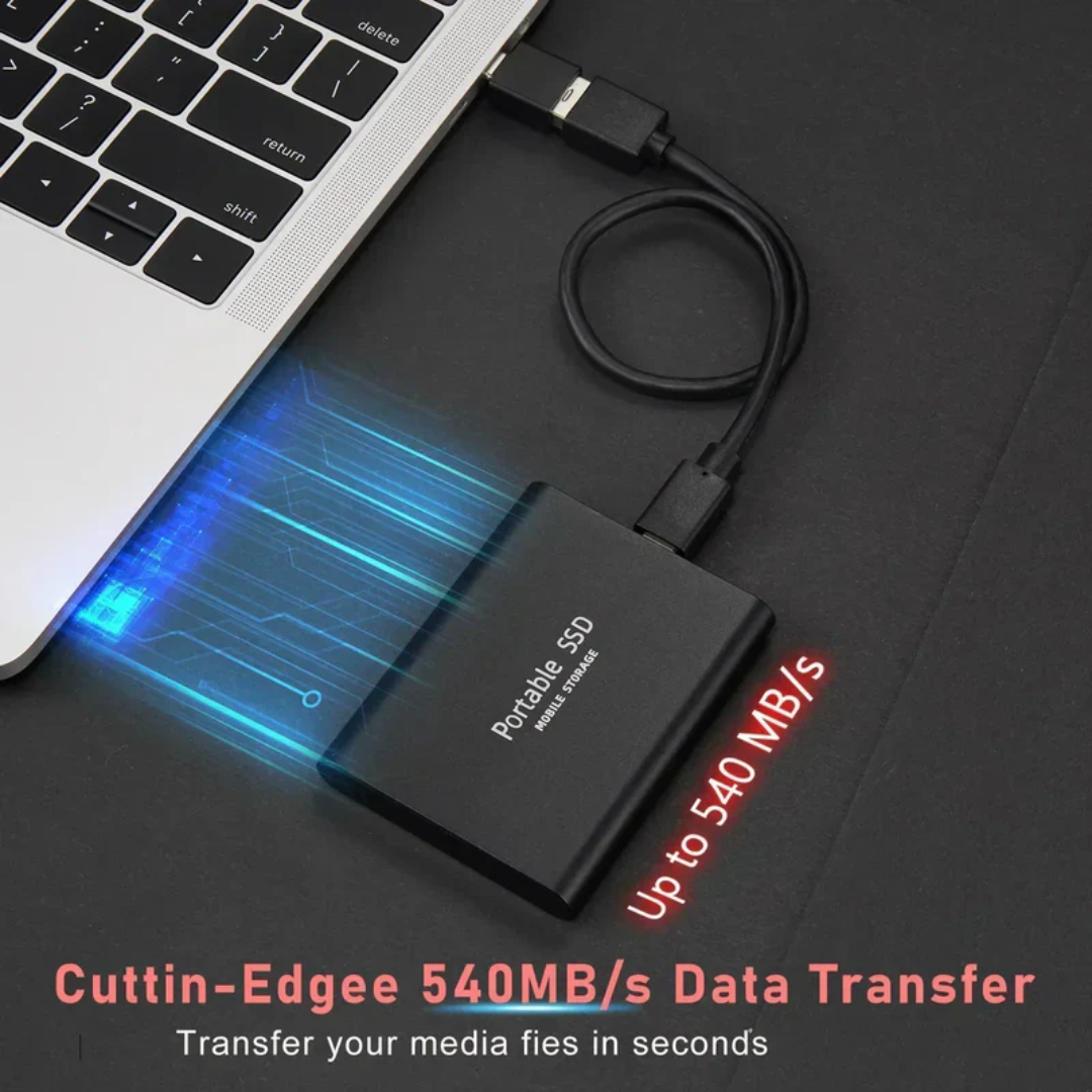 Externe SSD Festplatte mit USB-C