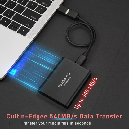 Externe SSD Festplatte mit USB-C