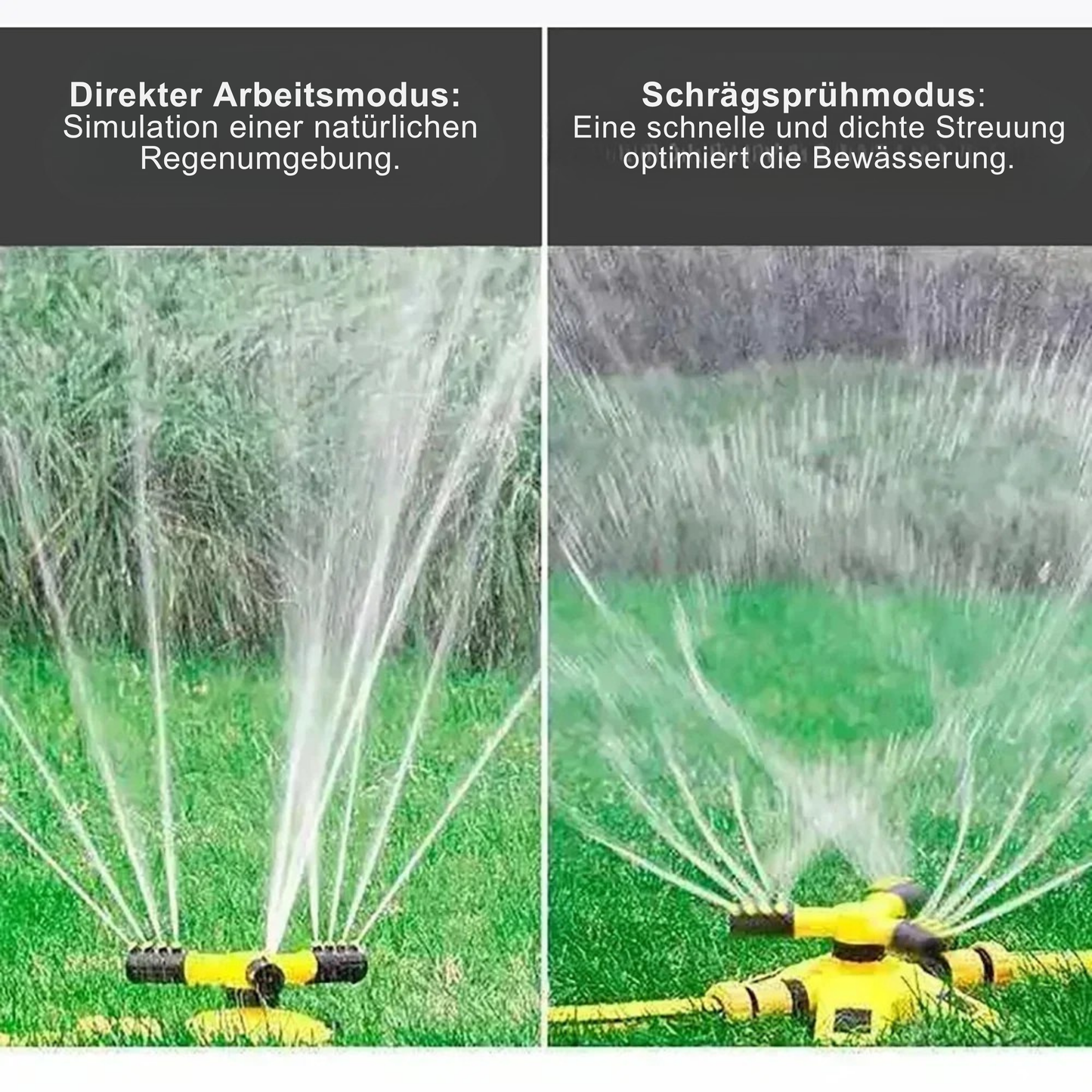 360° rotierender Garten-Sprinkler – automatisch