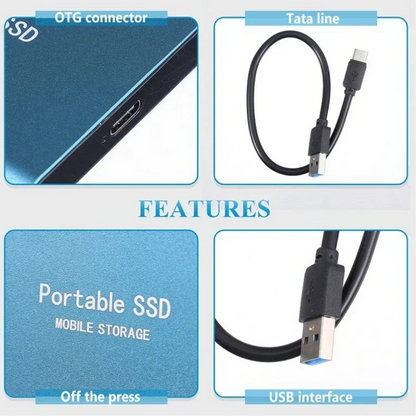 Externe SSD Festplatte mit USB-C