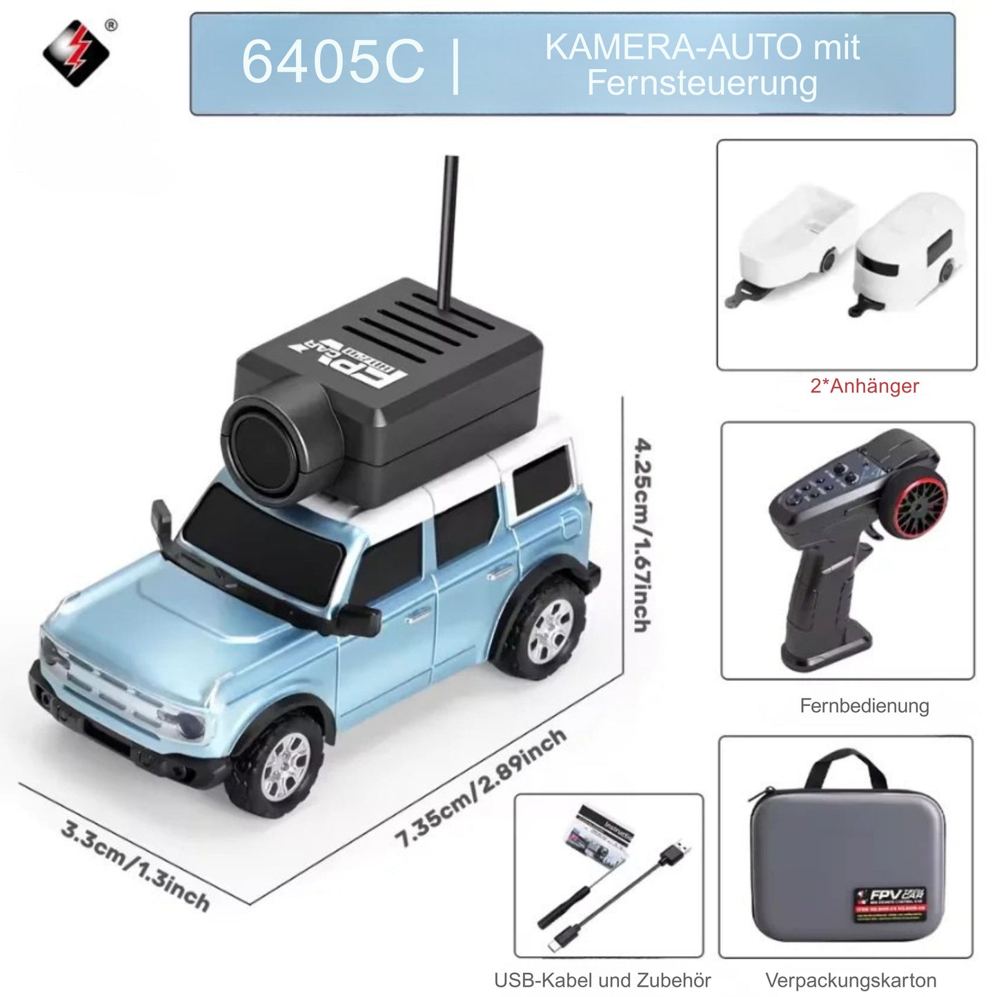 FahrBlick FPV RC-Auto mit WLAN-Kamera