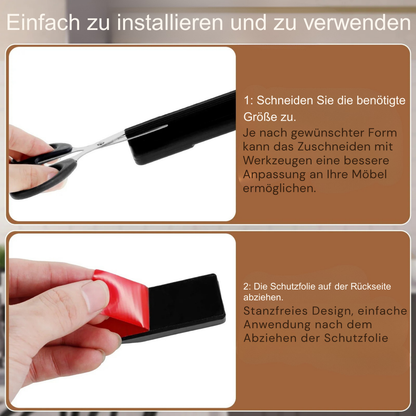 SchrittZug Freihand-Schrank-Fußgriff | Selbstklebender Öffner für Küchen- & Müllschränke