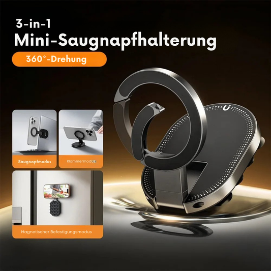 3-in-1 Magnetischer Handyhalter mit Saugnapf
