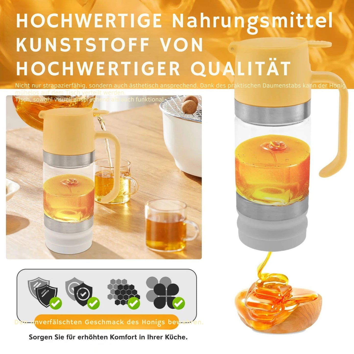 Honigspender ohne Tropfen