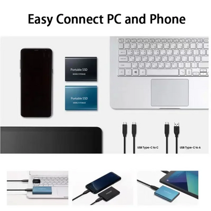 Externe SSD Festplatte mit USB-C