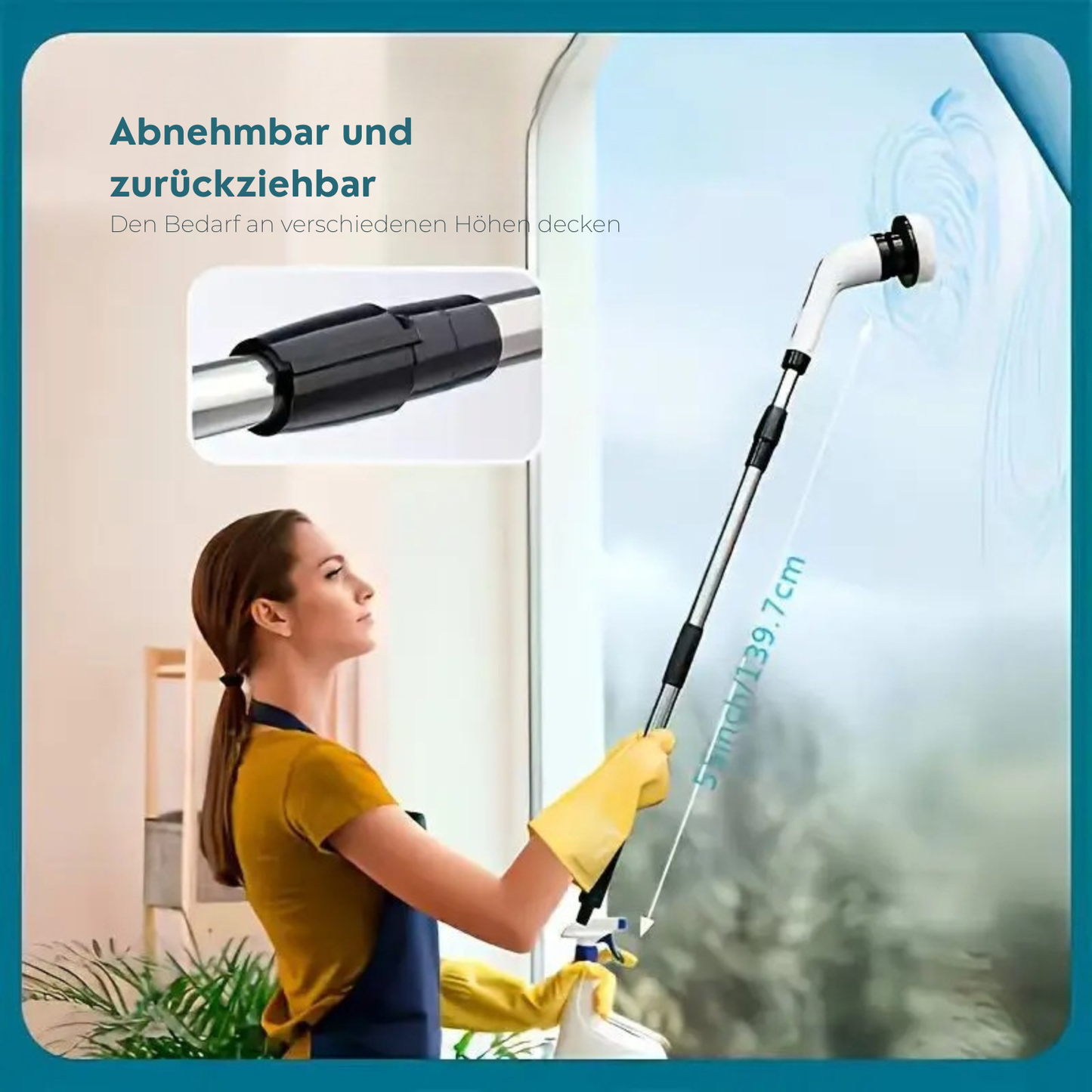 KraftGlanz – 9-in-1 Elektrische Reinigungsbürste
