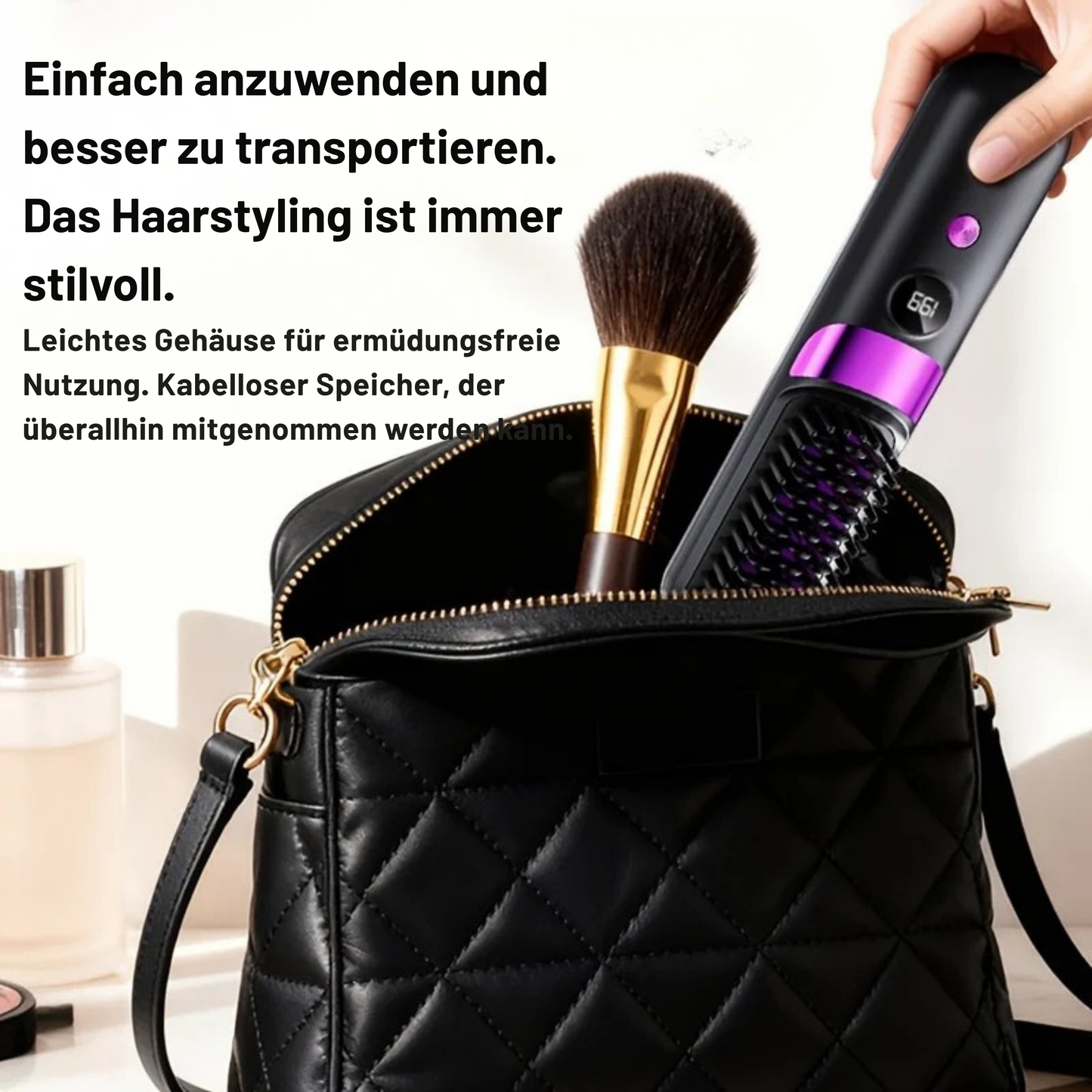 SmoothGlide Kabellose Glättbürste