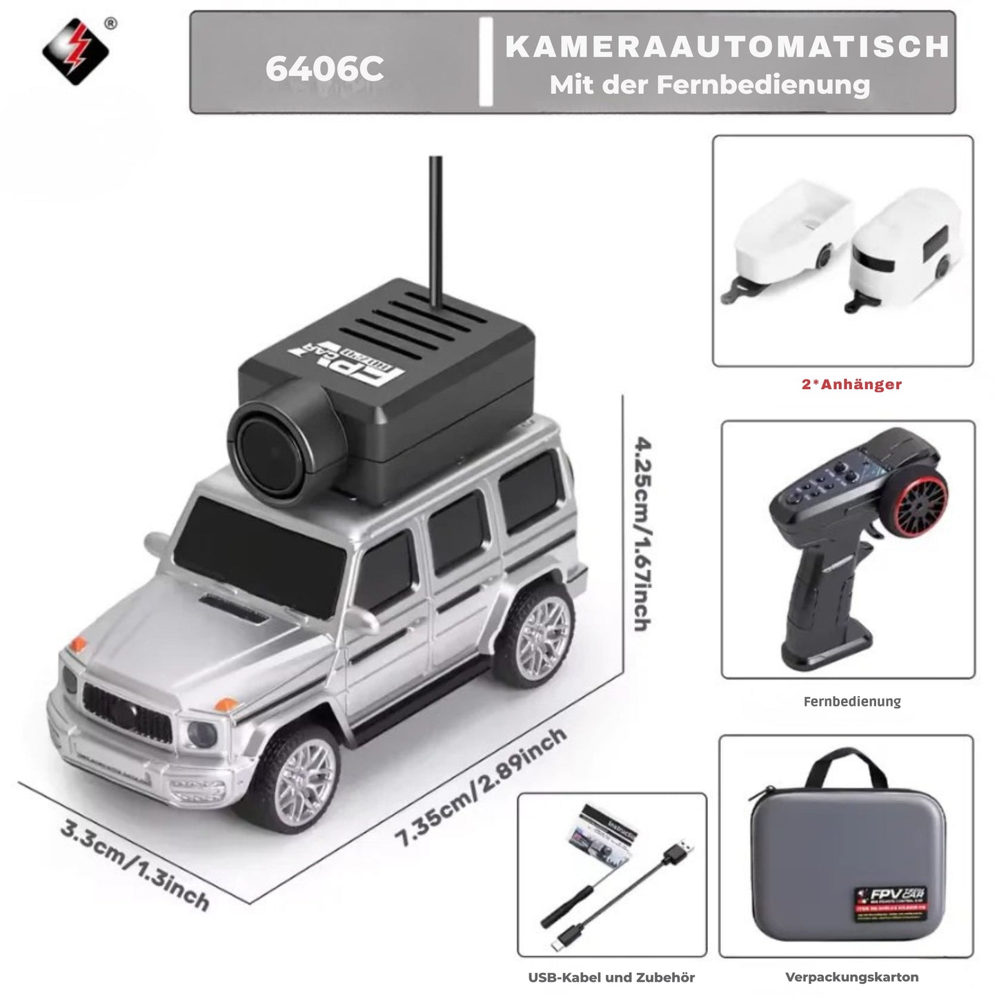 FahrBlick FPV RC-Auto mit WLAN-Kamera