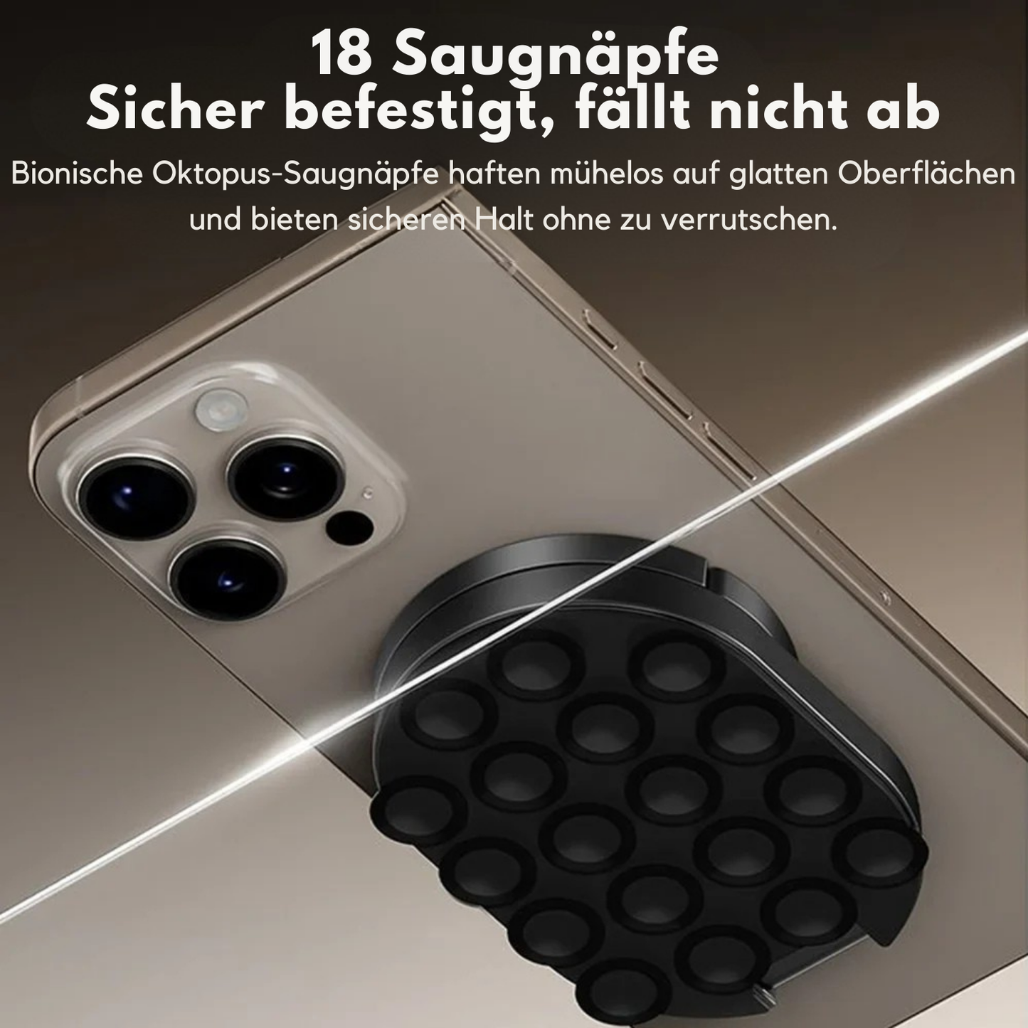 3-in-1 Magnetischer Handyhalter mit Saugnapf
