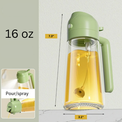 2-in-1 Öl Sprühflasche aus Glas