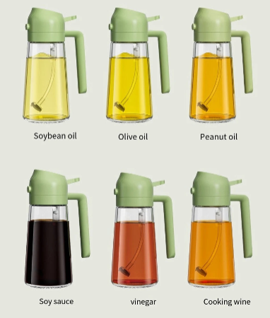 2-in-1 Öl Sprühflasche aus Glas