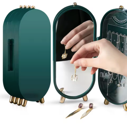 CrystalKeep – Schmuck-Aufbewahrungsbox mit Spiegel