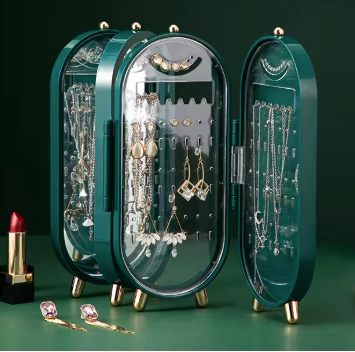 CrystalKeep – Schmuck-Aufbewahrungsbox mit Spiegel