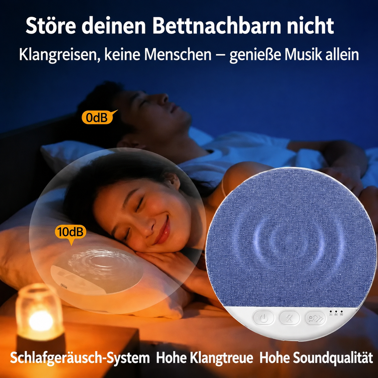 TraumSchlaf - Ultrakompakter Bluetooth-Schlaflautsprecher