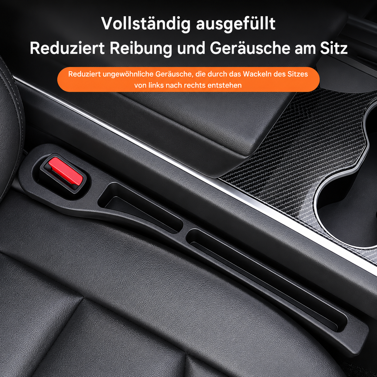 Universelle Spaltfüller für den Autositz, 2er-Set