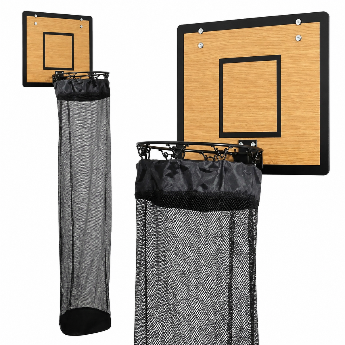 Basketball-Wäschekorb über der Tür