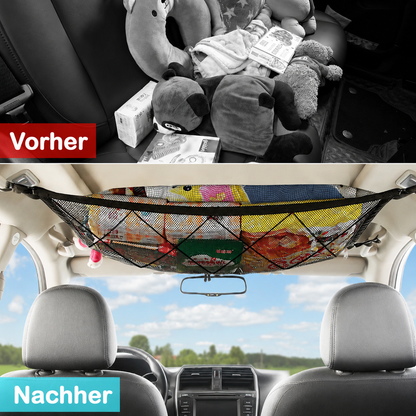 DachStauraum – Doppellagiges Auto-Dachnetz