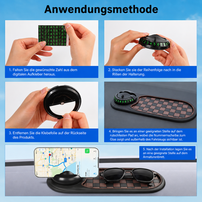 FahrGrip – 360° Handyhalterung & Anti-Rutsch-Ablage fürs Auto