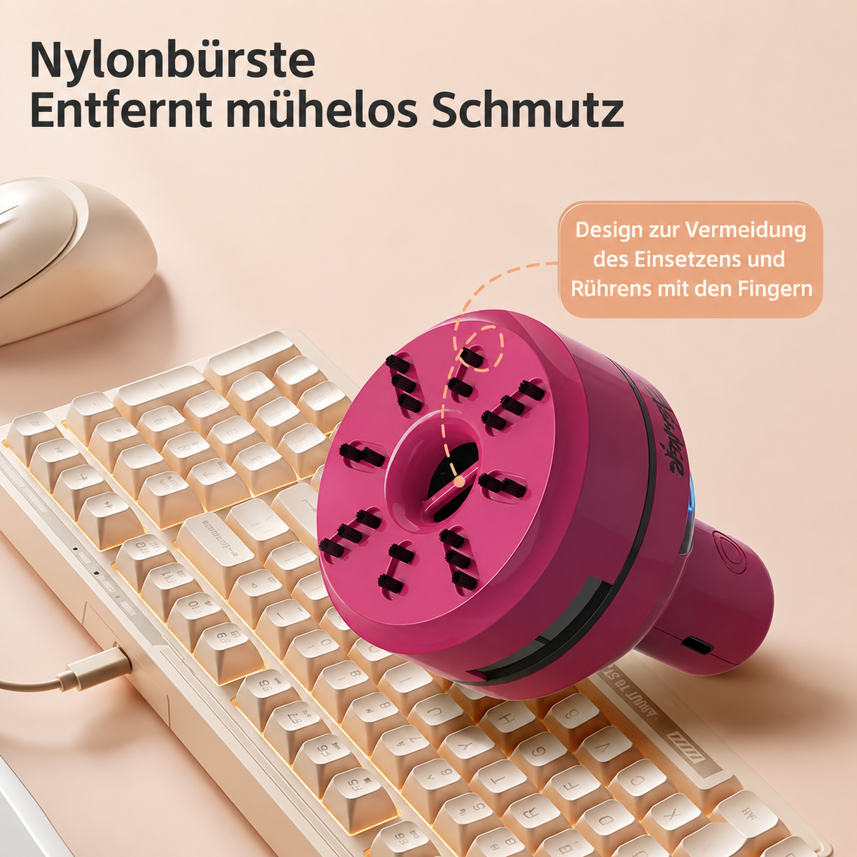 TischHelfer – Wiederaufladbarer Mini-Tischstaubsauger