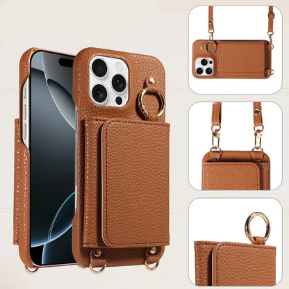 Crossbody PU Leather Wallet Case