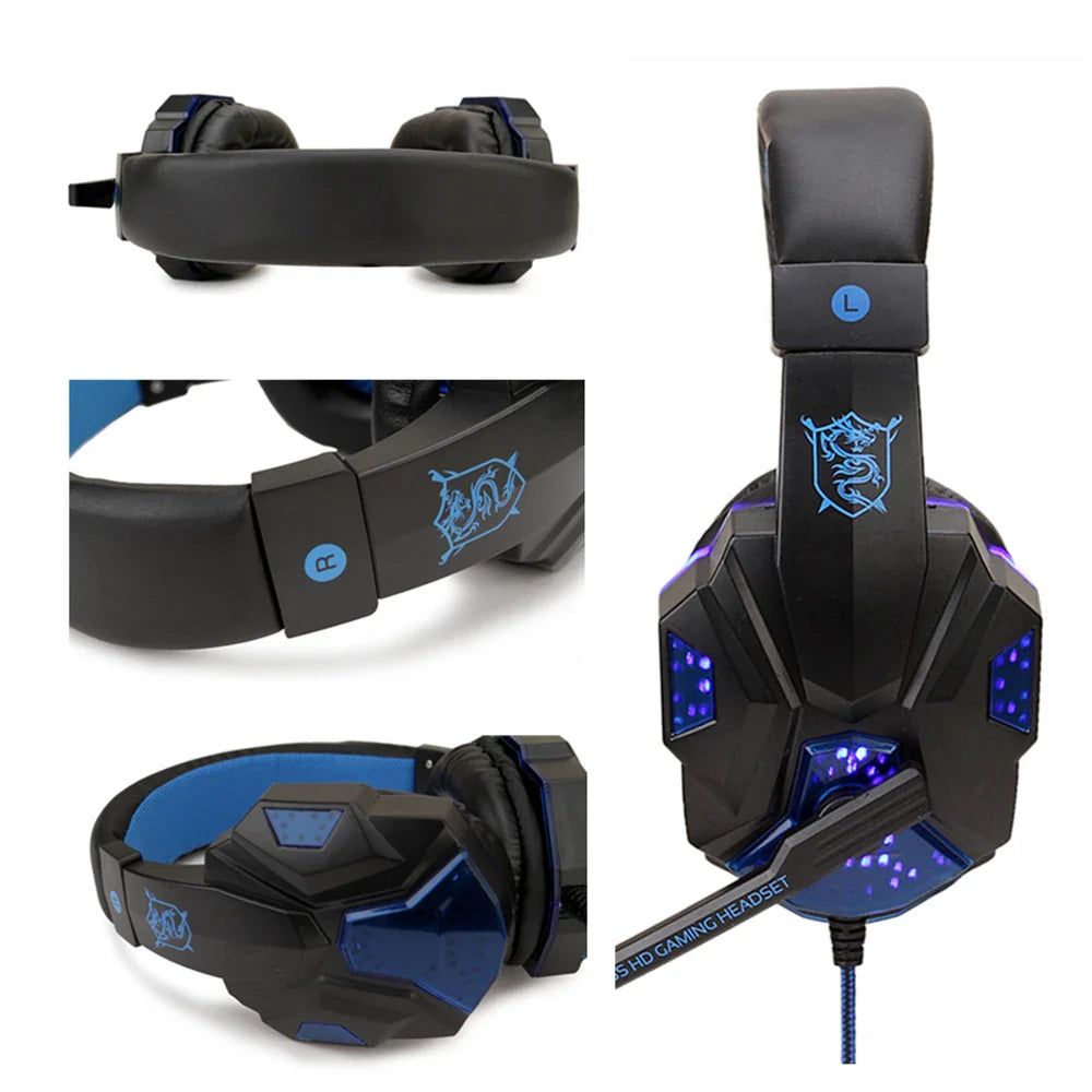 LED Gaming Headset mit Mikrofon