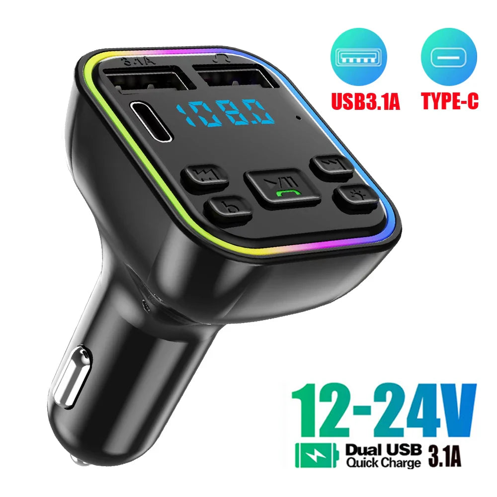 Bluetooth FM Transmitter mit Schnellladefunktion