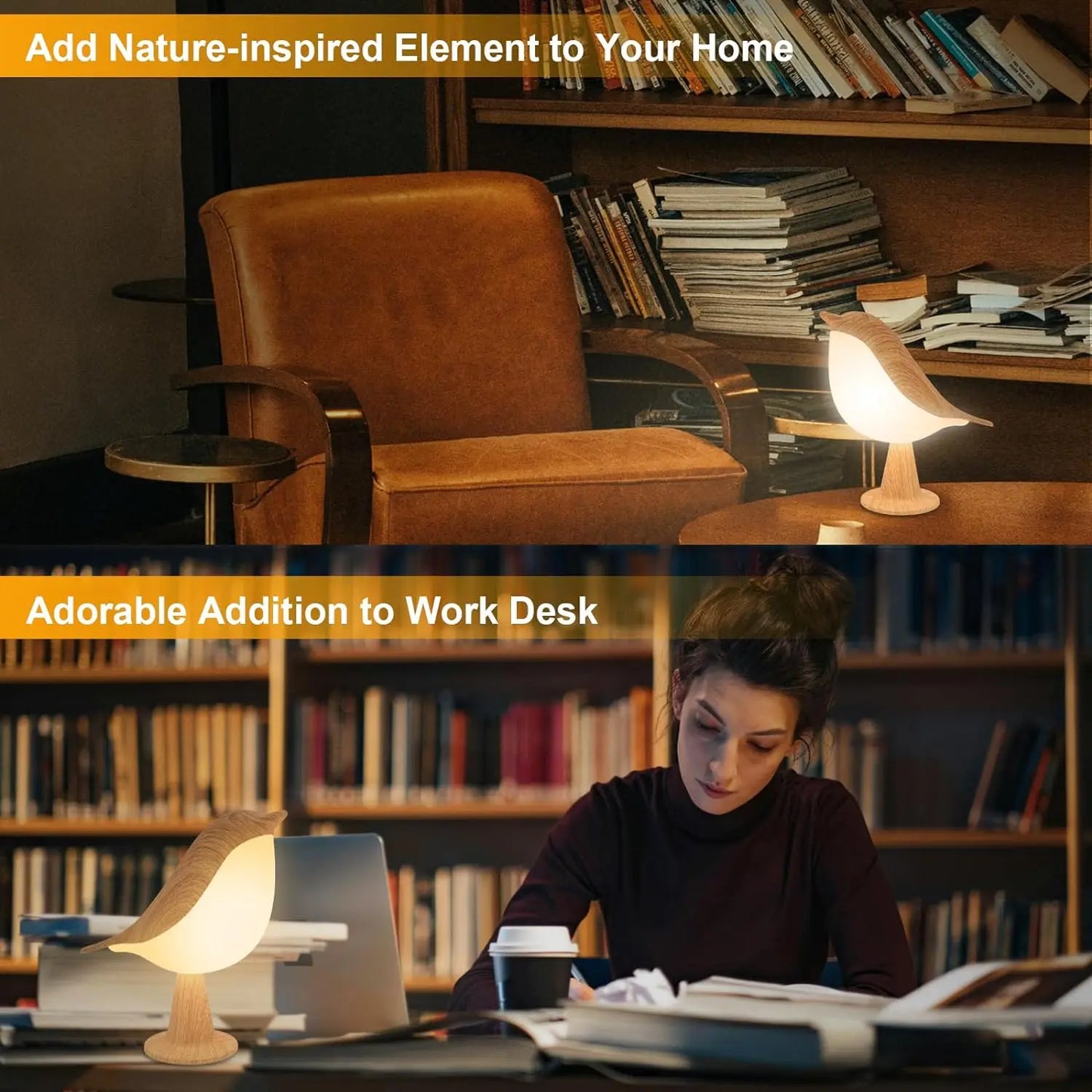 Vogel LED-Tischlampe mit Touchsteuerung