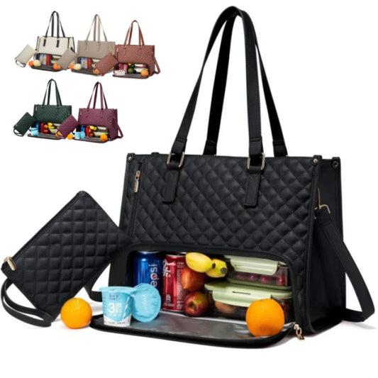 2-in-1 Laptoptasche mit isoliertem Lunchfach