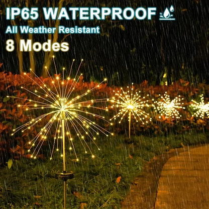 Solar Feuerwerk Gartenleuchten mit LED