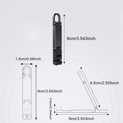 Zusammenklappbarer Schlüsselanhänger-Handyhalter
