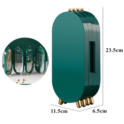 CrystalKeep – Schmuck-Aufbewahrungsbox mit Spiegel