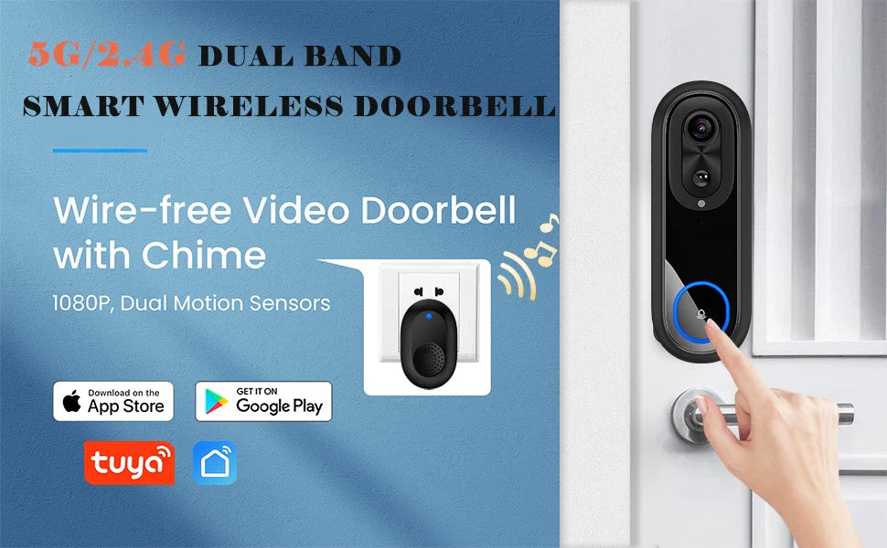 WLAN Video-Türklingel mit HD-Kamera