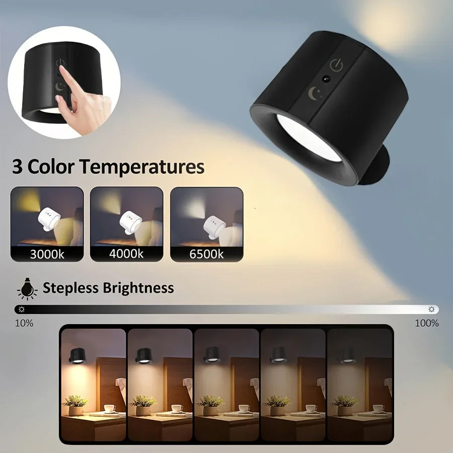 Magnetische LED-Wandleuchte mit Fernbedienung