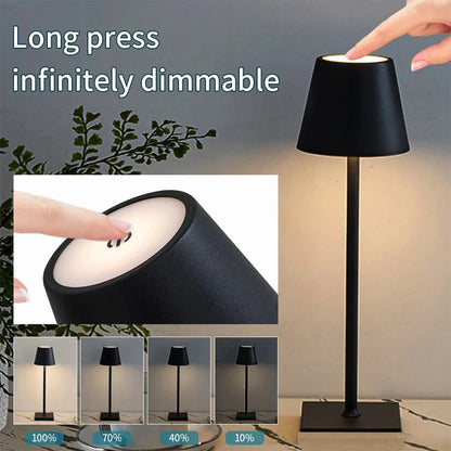 Kabellose LED-Tischlampe mit Touch-Steuerung