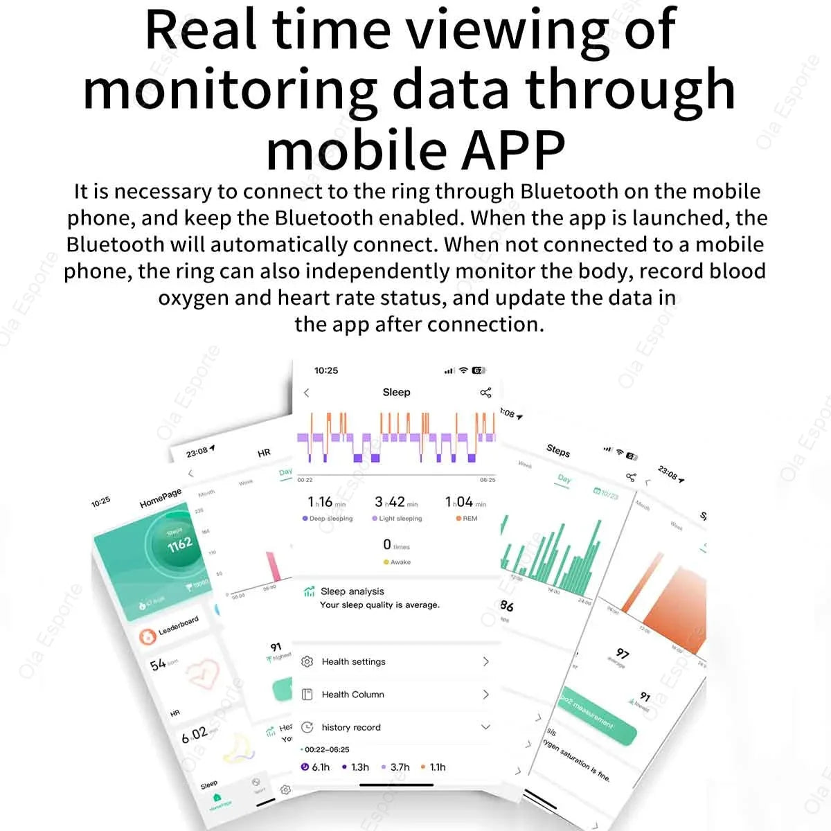 Smart Ring mit Gesundheits- & Aktivitätstracking
