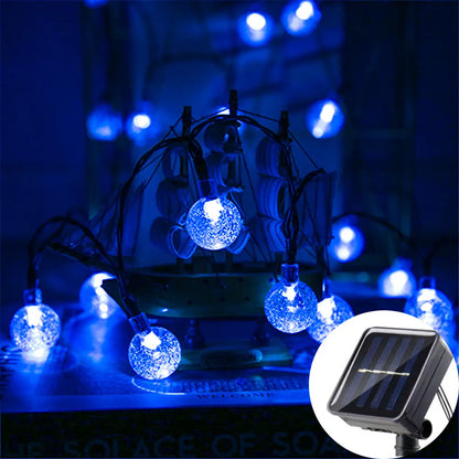 Solar LED-Lichterkette mit Bubble-Kugeln