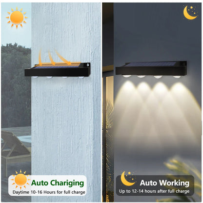 Solar LED-Wandleuchte für Außenbereiche