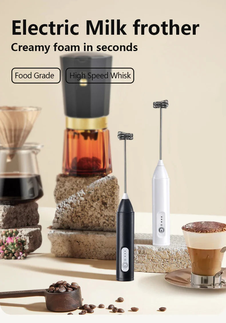 Elektrischer Milchaufschäumer Handgerät für Kaffee