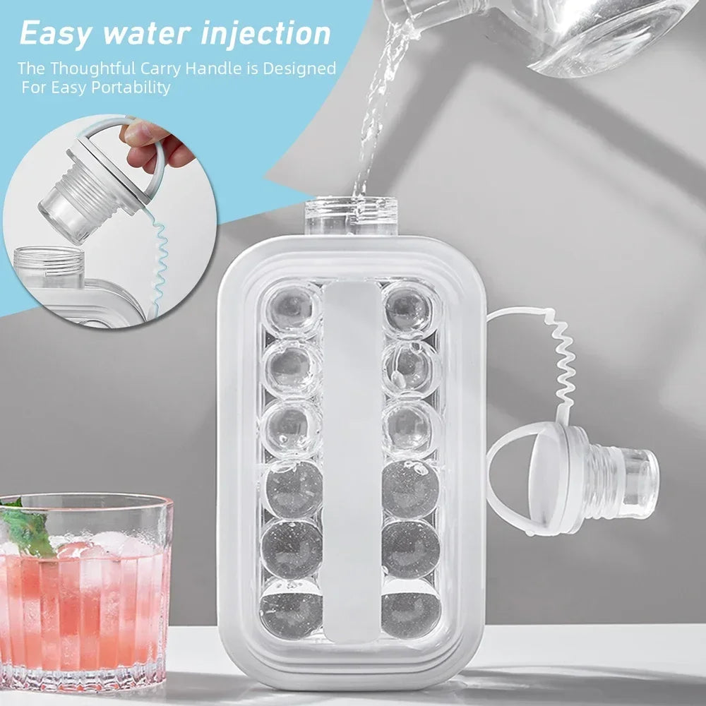 FrostBottle 2-in-1 Portable Ice Cube Maker